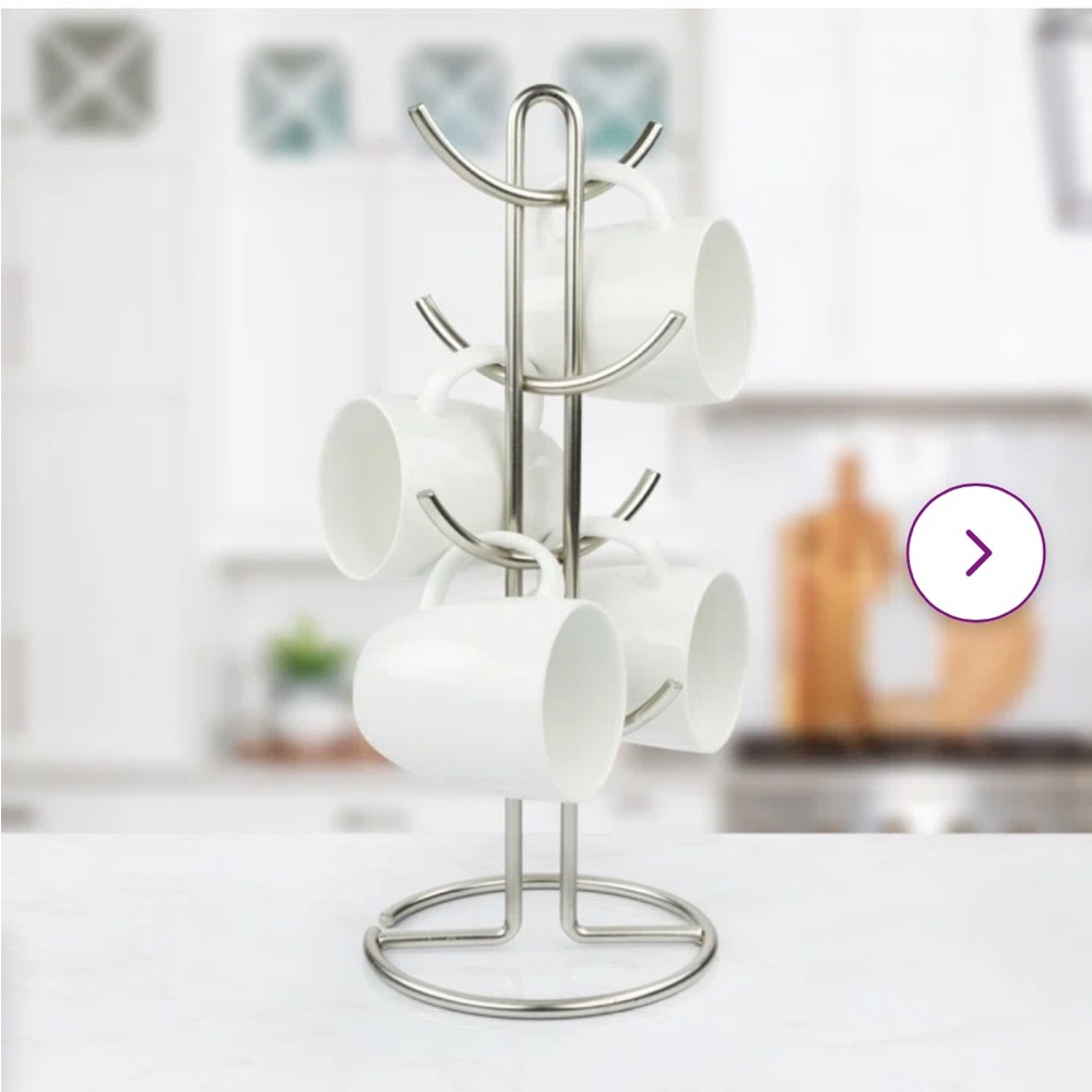 Satin Nickel Mug Tree